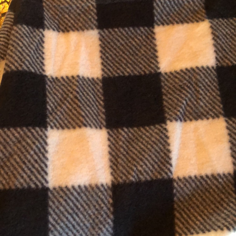 Pet Pajamas. Black and white Buffalo plaid. - Picture 11 of 11